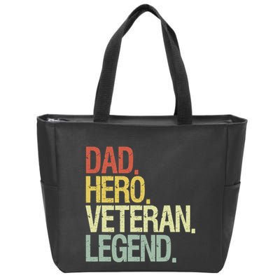 Veteran Dad Zip Tote Bag