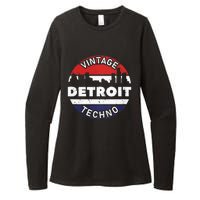 Vintage Detroit Womens CVC Long Sleeve Shirt