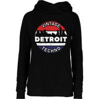 Vintage Detroit Womens Funnel Neck Pullover Hood