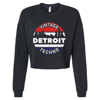 Vintage Detroit Cropped Pullover Crew