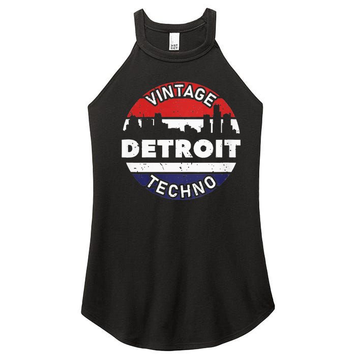 Vintage Detroit Women's Perfect Tri Rocker Tank