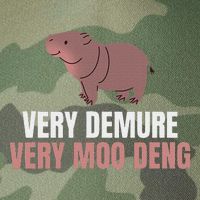Very Demure Very Moo Deng Pygmy Baby Hippo Mu Deng Legacy Tie Dye Trucker Hat