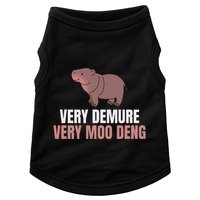 Very Demure Very Moo Deng Pygmy Baby Hippo Mu Deng Doggie Tank