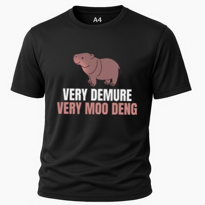 Very Demure Very Moo Deng Pygmy Baby Hippo Mu Deng Performance Shirt