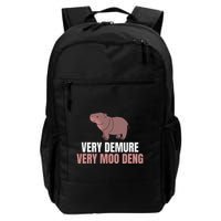 Very Demure Very Moo Deng Pygmy Baby Hippo Mu Deng Backpack