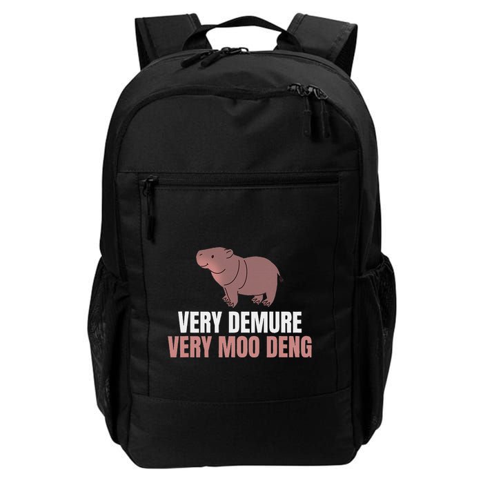 Very Demure Very Moo Deng Pygmy Baby Hippo Mu Deng Backpack