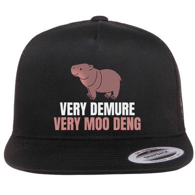 Very Demure Very Moo Deng Pygmy Baby Hippo Mu Deng Flatbill Hat