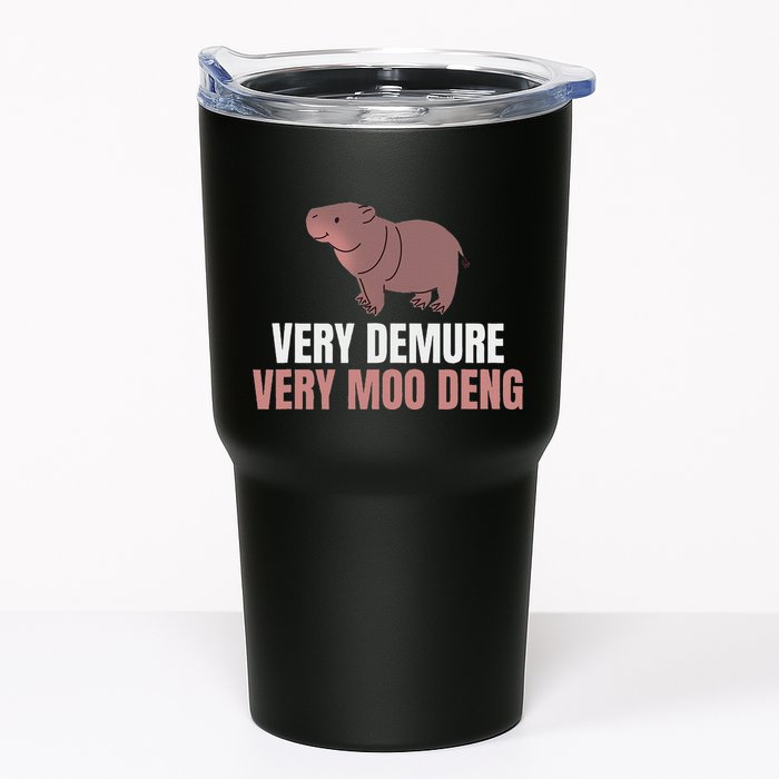 Very Demure Very Moo Deng Pygmy Baby Hippo Mu Deng Tumbler