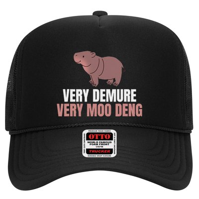 Very Demure Very Moo Deng Pygmy Baby Hippo Mu Deng Trucker Hat