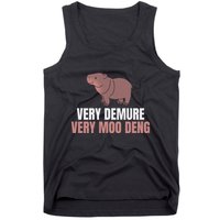 Very Demure Very Moo Deng Pygmy Baby Hippo Mu Deng Tank Top