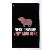 Very Demure Very Moo Deng Pygmy Baby Hippo Mu Deng Golf Towel