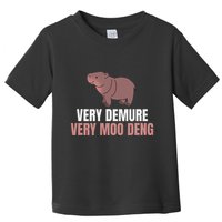Very Demure Very Moo Deng Pygmy Baby Hippo Mu Deng Toddler T-Shirt