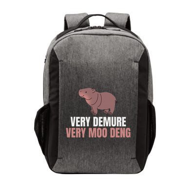 Very Demure Very Moo Deng Pygmy Baby Hippo Mu Deng Vector Backpack