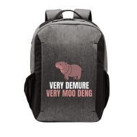 Very Demure Very Moo Deng Pygmy Baby Hippo Mu Deng Vector Backpack