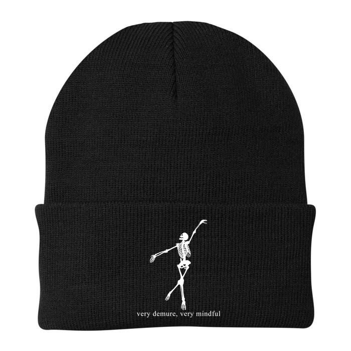 Very Demure Very Mindful Funny Skeleton Beanie