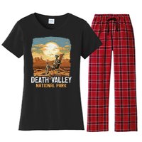 Vintage Death Valley National Park California Desert Hiking Women's Flannel Pajama Set