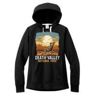 Vintage Death Valley National Park California Desert Hiking Women's Fleece Hoodie