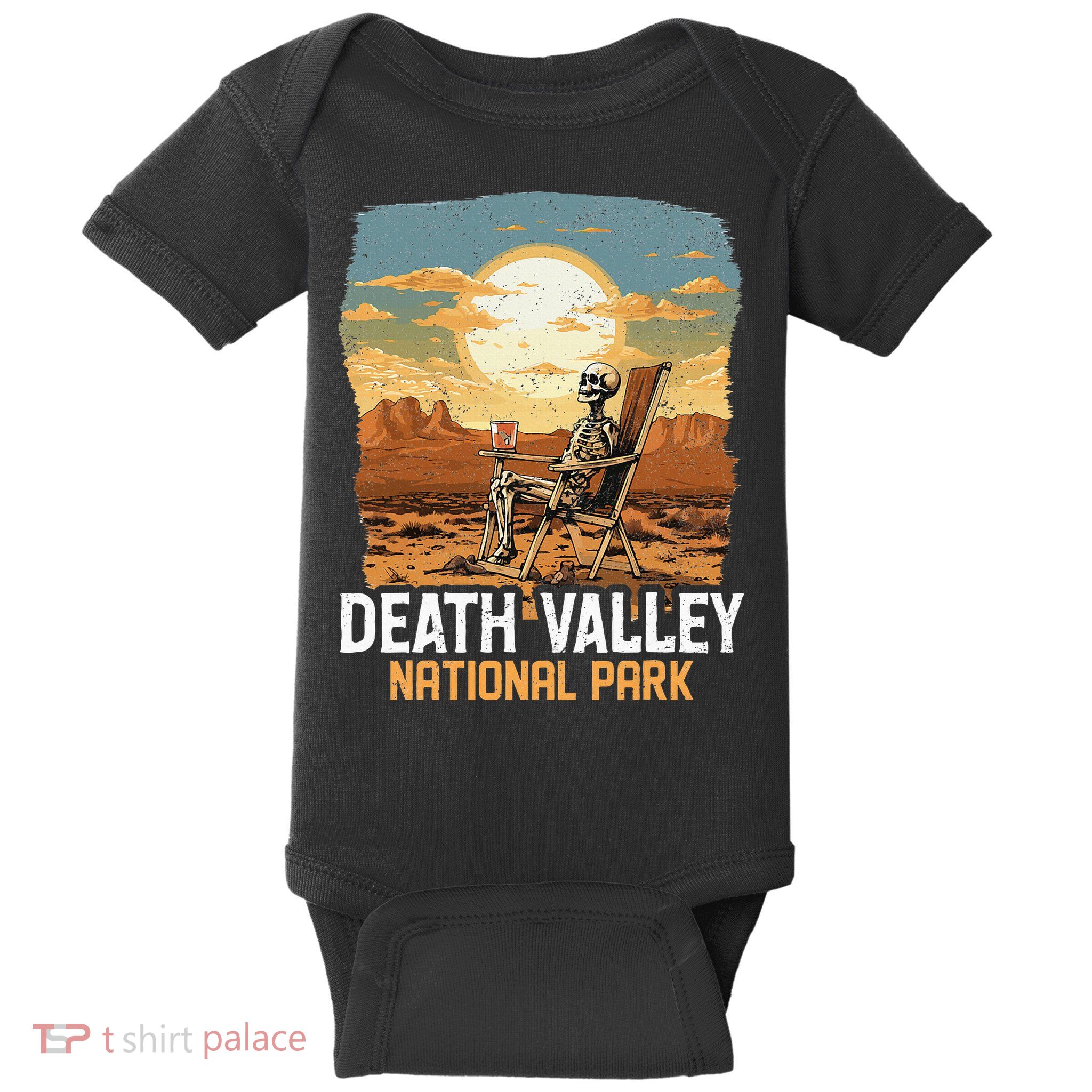 Vintage Death Valley National Park California Desert Hiking Baby Bodysuit