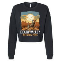 Vintage Death Valley National Park California Desert Hiking Cropped Pullover Crew