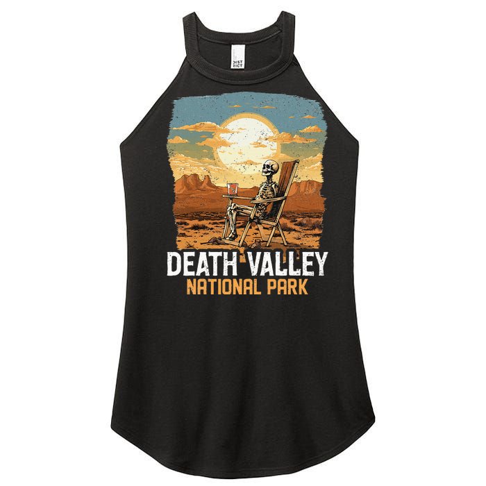 Vintage Death Valley National Park California Desert Hiking Women's Perfect Tri Rocker Tank