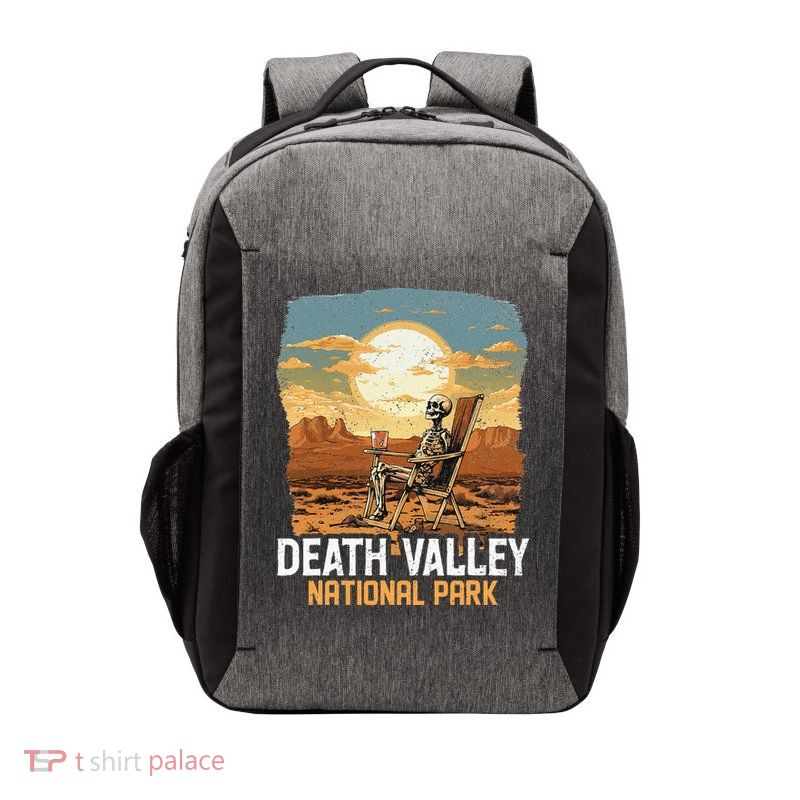 Vintage Death Valley National Park California Desert Hiking Vector Backpack