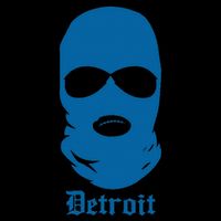 Vintage Detroit Villains Blue Ski Mask I Love Detroit Doggie Tank