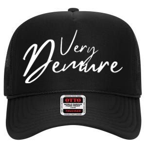 Very Demure High Crown Mesh Back Trucker Hat