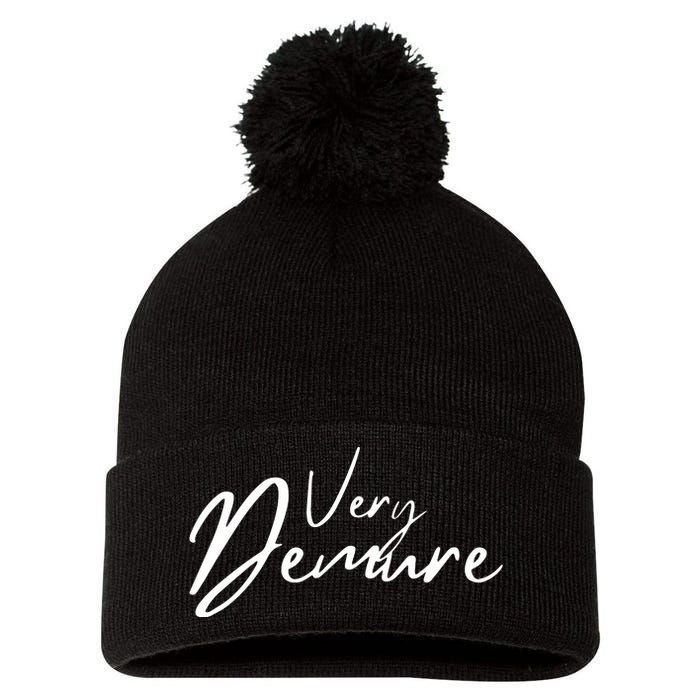 Very Demure Pom Pom 12in Knit Beanie