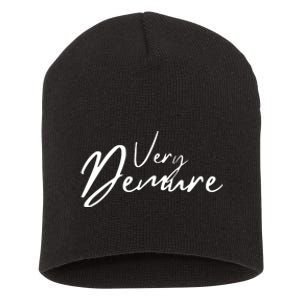 Very Demure Short Acrylic Beanie