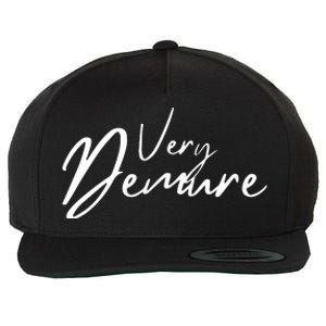 Very Demure Wool Snapback Cap