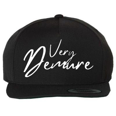 Very Demure Wool Snapback Cap