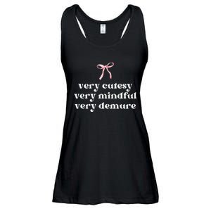 Very Demure Very Mindful Very Cutesy Gift Ladies Essential Flowy Tank