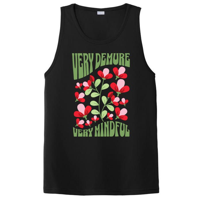 Very Demure Very Cutesy Very Mindful Funny Gen Z Trend PosiCharge Competitor Tank