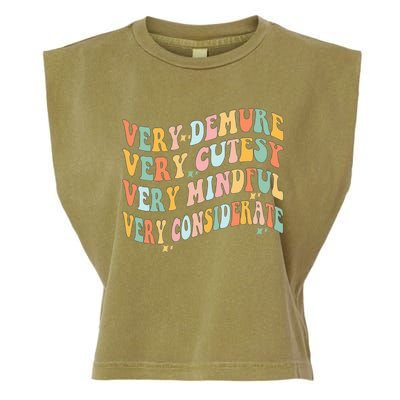 Very Demure Very Cutesy Very Mindful Very Considerate Garment-Dyed Women's Muscle Tee