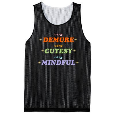 Very Demure Very Cutesy Very Mindful Mesh Reversible Basketball Jersey Tank