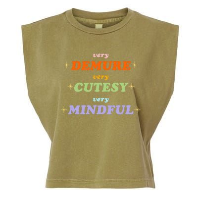 Very Demure Very Cutesy Very Mindful Garment-Dyed Women's Muscle Tee