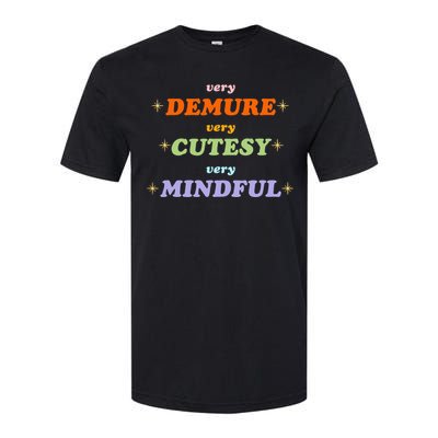 Very Demure Very Cutesy Very Mindful Softstyle CVC T-Shirt