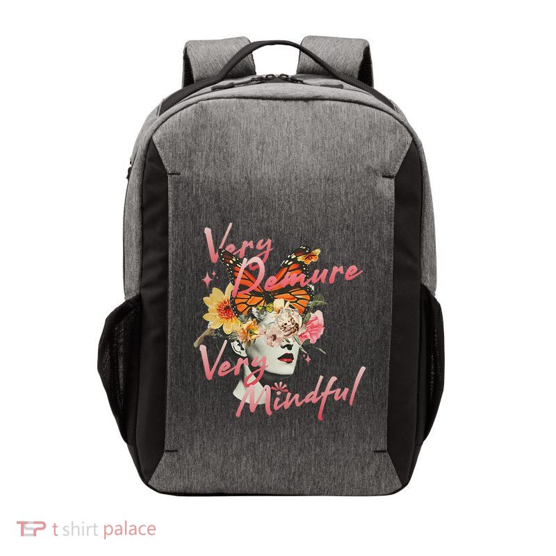 Very Demure Very Mindful Funny Gen Z Trend Vector Backpack