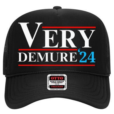 Very Demure Very Mindful Very Cutesy Trending 2024 High Crown Mesh Back Trucker Hat