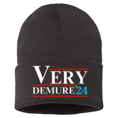 Very Demure Very Mindful Very Cutesy Trending 2024 Sustainable Knit Beanie