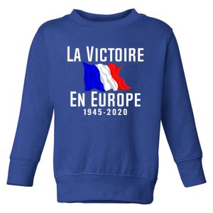 Ve Day Victoire En Europe 75 Year Anniversary Gift Toddler Sweatshirt