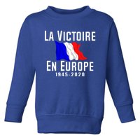 Ve Day Victoire En Europe 75 Year Anniversary Gift Toddler Sweatshirt