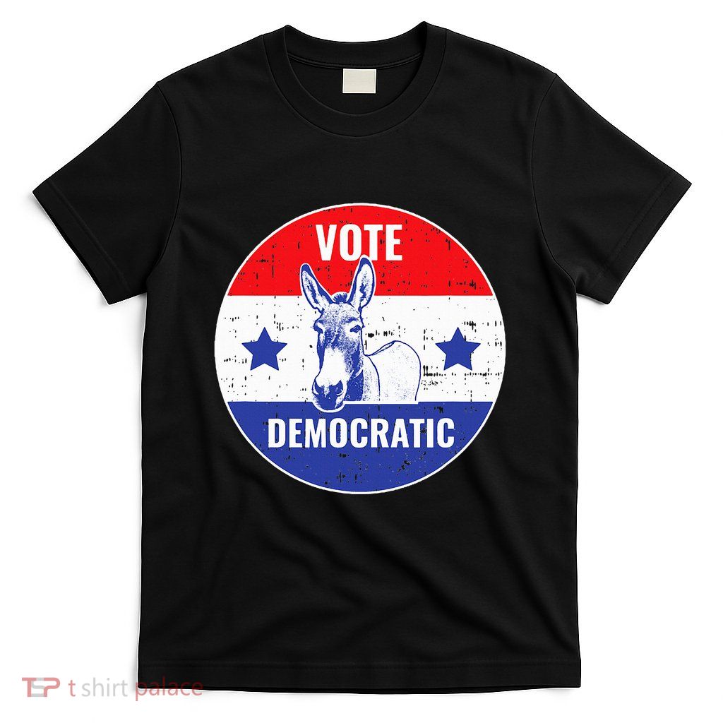 Vote Democrat Vintage Political Donkey Democratic Party T-Shirt