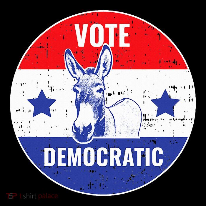 Vote Democrat Vintage Political Donkey Democratic Party T-Shirt