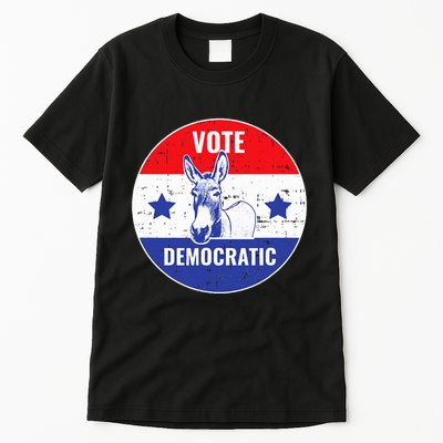 Vote Democrat Vintage Political Donkey Democratic Party Tall T-Shirt