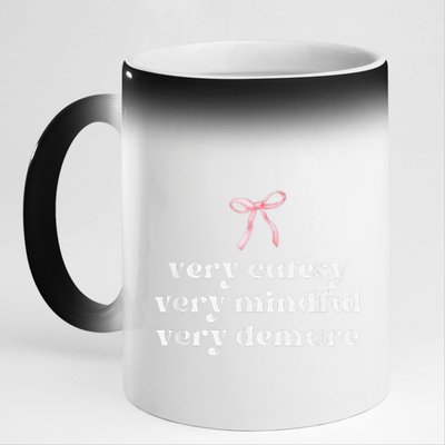 Very Demure Very Mindful Very Cutesy 11oz Black Color Changing Mug