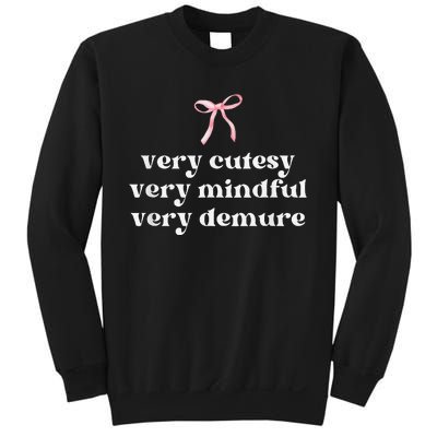 Very Demure Very Mindful Very Cutesy Sweatshirt