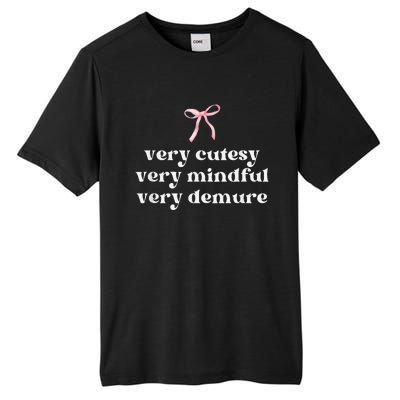 Very Demure Very Mindful Very Cutesy Tall Fusion ChromaSoft Performance T-Shirt