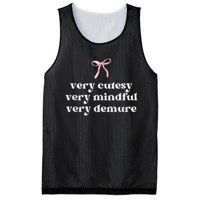 Very Demure Very Mindful Very Cutesy Mesh Reversible Basketball Jersey Tank