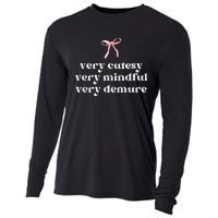 Very Demure Very Mindful Very Cutesy Cooling Performance Long Sleeve Crew